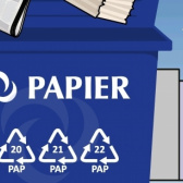 Zber papierového odpadu - Papírhulladék elszállítása 1